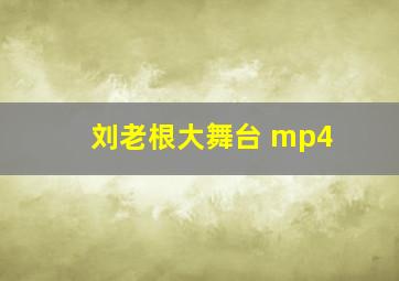 刘老根大舞台 mp4